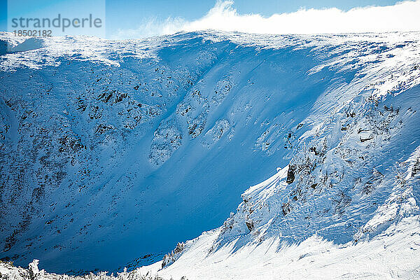 Verschneite Tuckerman-Schlucht im Winter