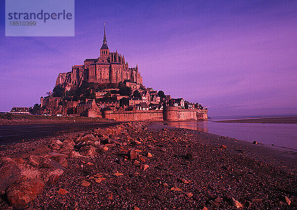 Berühmte Festung Mont St. Michel Normandie Frankreich