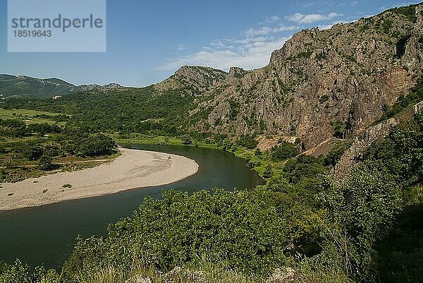 Arda-Fluss  Nationalpark Kovan Kaja bei Madzarovo  Ost-Rodopen  Bulgarien  Europa