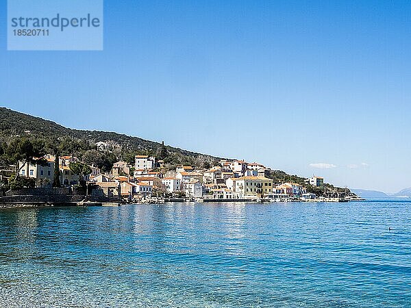 Fischerdorf Valun  Insel Cres  Adria  Kvarner-Bucht  Kroatien  Europa