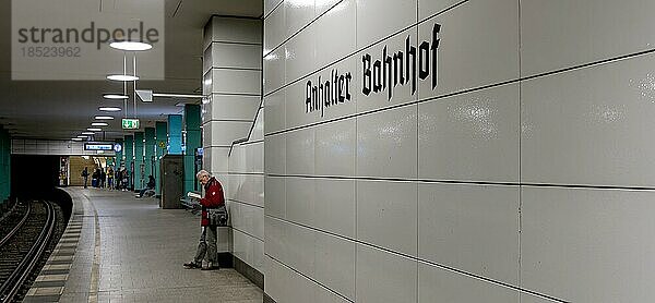 S Bahnhof Anhalter Bahnhof  unterirdisch  Berlin  Deutschland  Europa