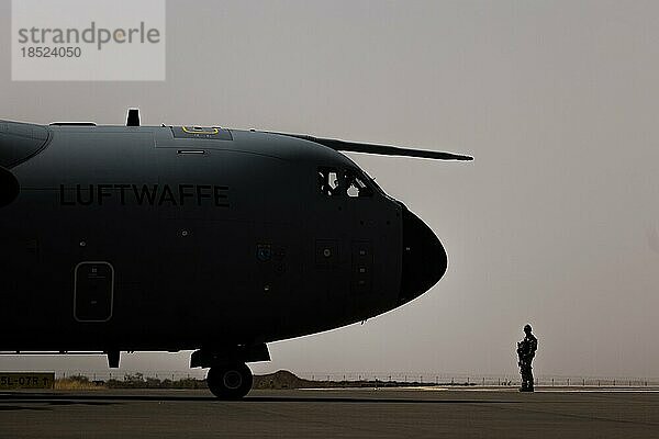 A400M der Luftwaffe  aufgenommen in Gao  12.04.2022.  Gao  Mali  Afrika