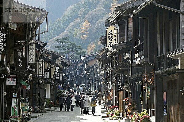 Narai juku traditionelle Kleinstadt in Nagano Japan