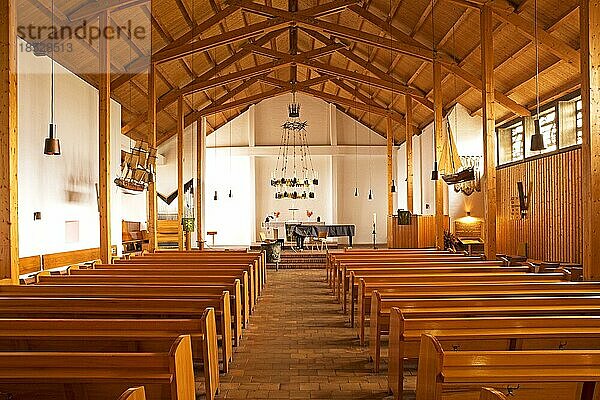 Inselkirche  Sankt Nicolai  Helgoland  Nordseeinsel  Schleswig-Holstein  Deutschland  Europa