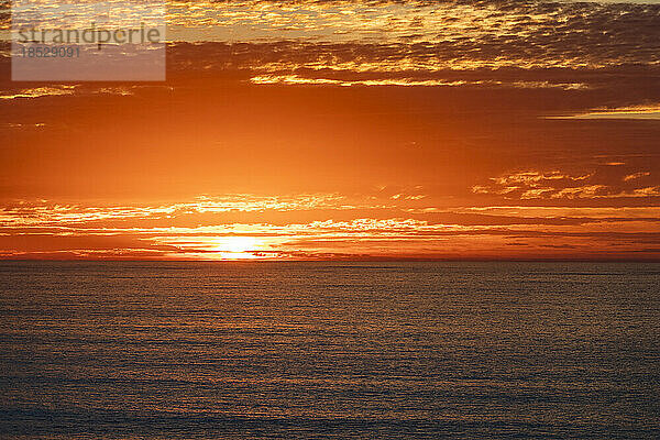 Big Sur Meereslandschaft bei Sonnenuntergang