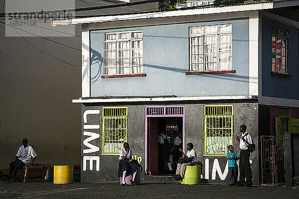 Szene aus der Hafenhauptstadt St. George's  Grenada; St. George's  Grenada