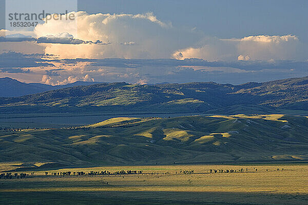 Landschaft des National Elk Refuge in Jackson  Wyoming  USA; Jackson  Wyoming  Vereinigte Staaten von Amerika