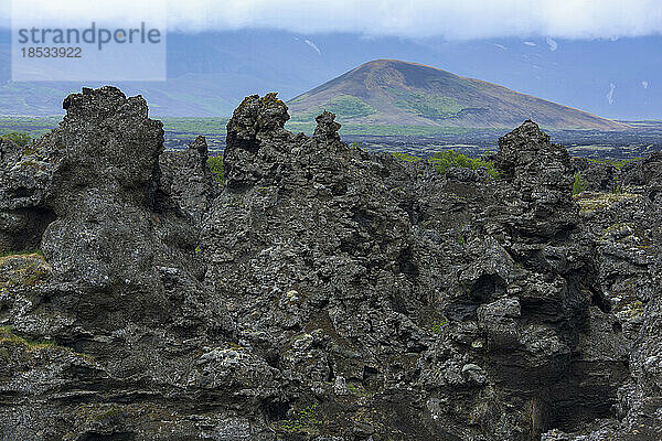 Dimmuborgir-Lavaformationen in Island; Island