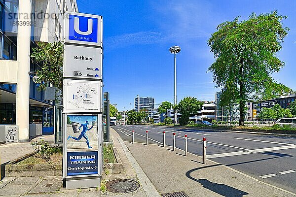 Haltestelle Rathaus der Stuttgarter Stadtbahn  Stuttgart  Deutschland  Europa