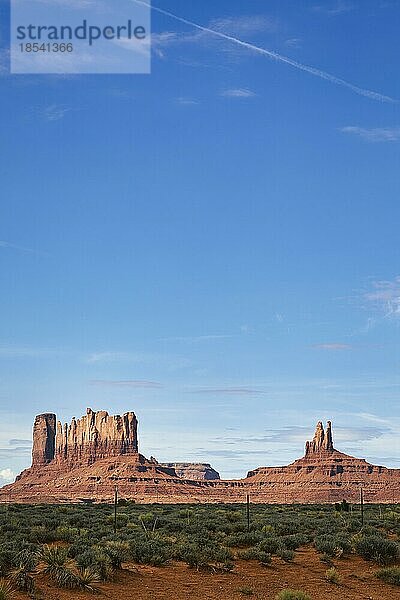 Ansicht des Monument Valley in Utah  Blick nach Süden