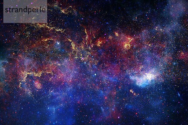 Sternhaufen. Sternenfeld. Nebelfleck. Elemente dieses Bildes wurden von der NASA zur Verfügung gestellt