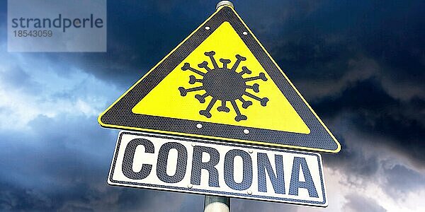 Hinweis auf die Coronavirus-Zone