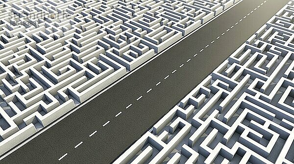 Der schnellste Weg zum Erfolg. The way through the maze