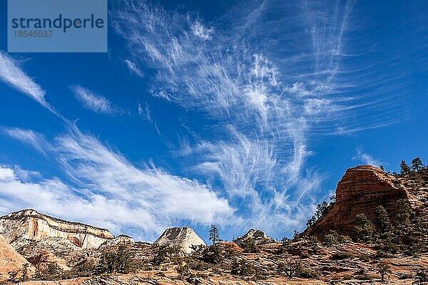 Spektakuläre Wolkenformation im Zion National Park