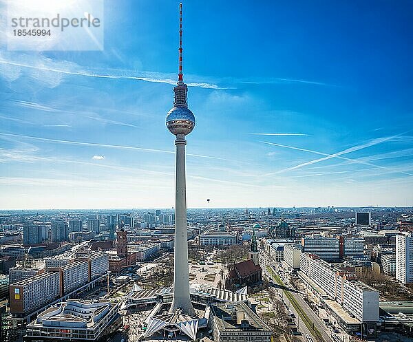 Panoramablick auf die skyline von berlin
