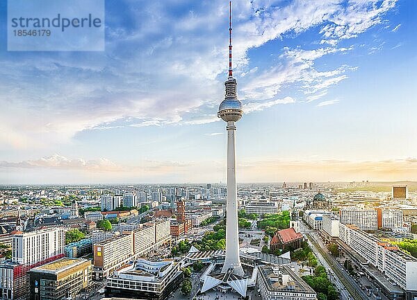 Panoramablick auf die berliner innenstadt