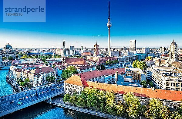 Panoramablick auf die berliner innenstadt