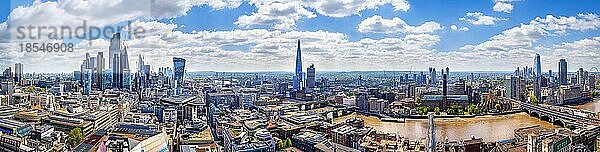 Panoramablick auf das zentrum von london