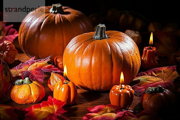 Kürbisse für Thanksgiving und Halloween