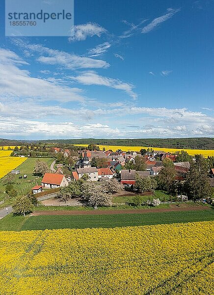 Luftbildaufnahme Hermerode Mansfeld