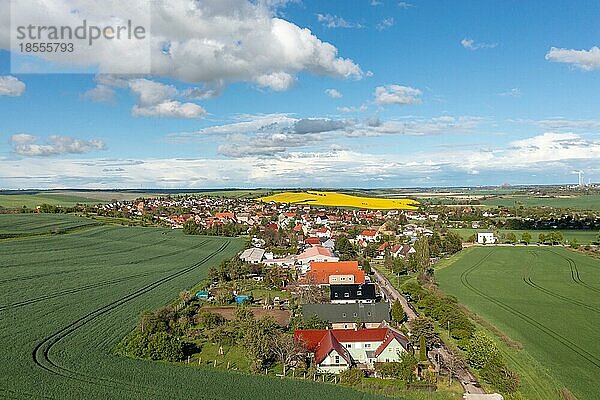 Seegebiet Mansfelder Land Blick über Erdeborn