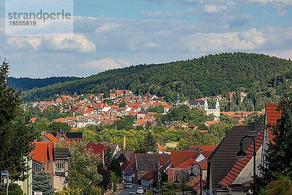 Blick nach Gernrode im Harz