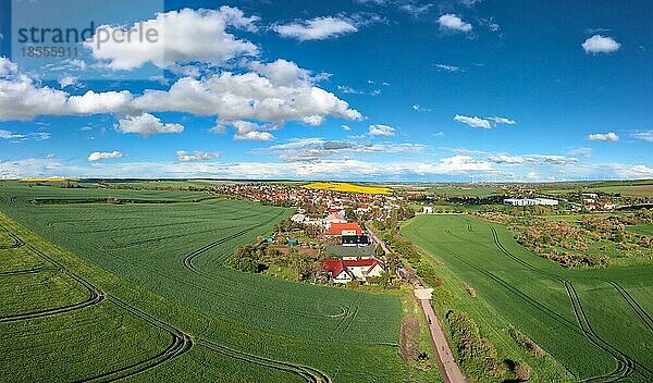 Seegebiet Mansfelder Land Blick über Erdeborn