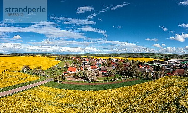 Luftbildaufnahme Hermerode Mansfeld