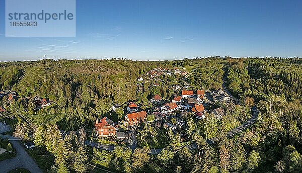 Luftbilder aus Harzgerode Silberhütte im Selketal