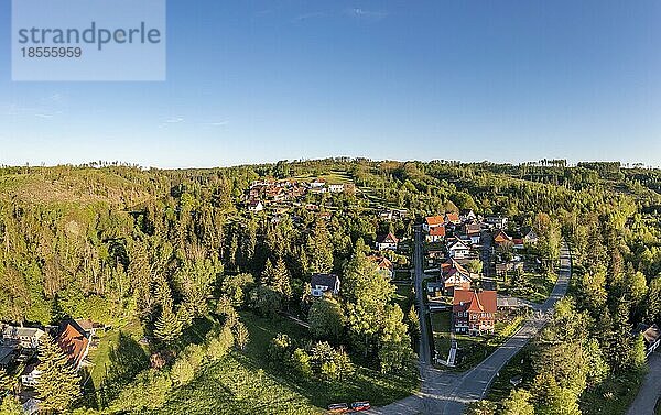 Luftbilder aus Harzgerode Silberhütte im Selketal