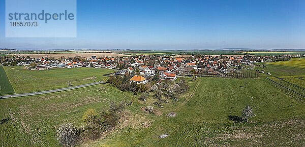 Luftbildaufnahme von Radisleben Landkreis Harz