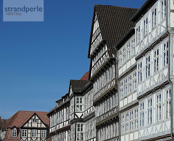 Historische Fachwerkhäuser in Hannovers Altstadtviertel