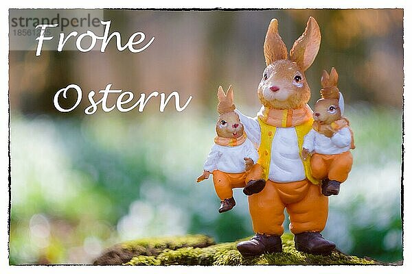 Oster Motiv mit Osterhasen