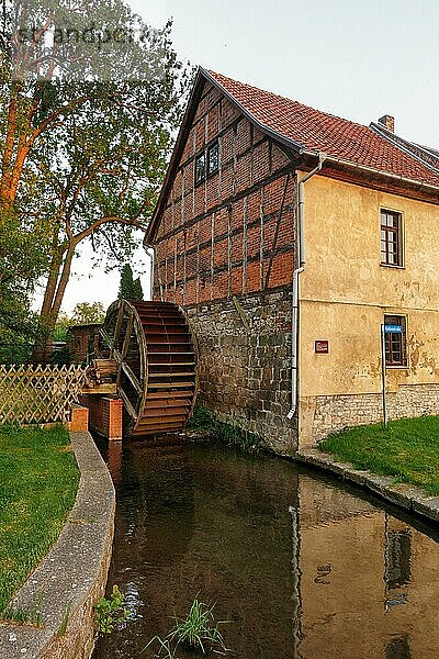 historische Mittelmühle in Hoym Sachsen Anhalt