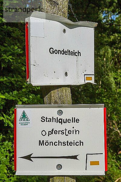 Beschilderung der Wanderwege um Neudorf im harz