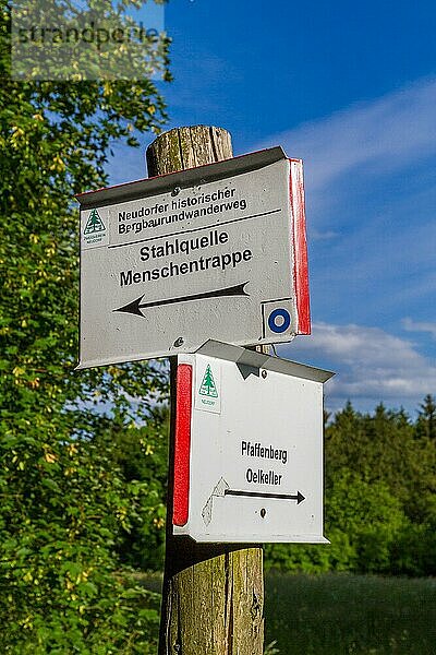 Beschilderung der Wanderwege um Neudorf im harz