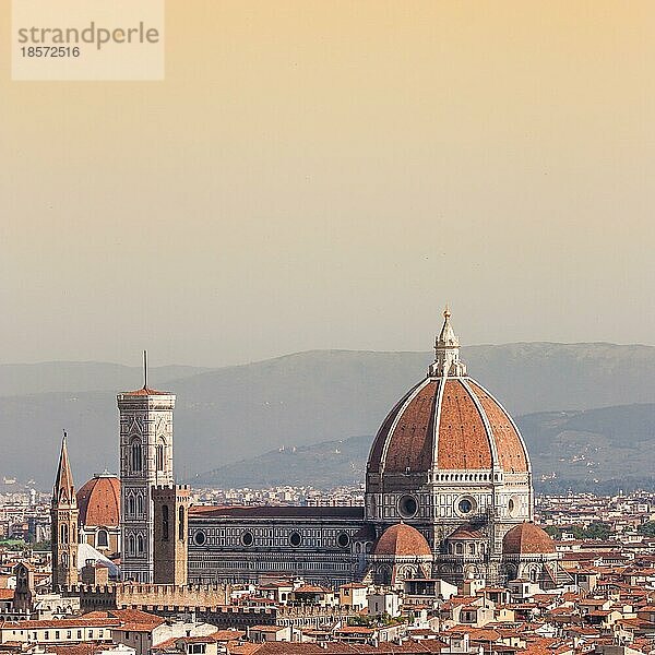 Panoramablick vom Piazzale Michelangelo in Florenz Italien