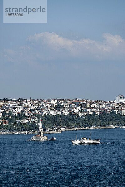 Der Jungfernturm in Istanbul  Türkei  Asien