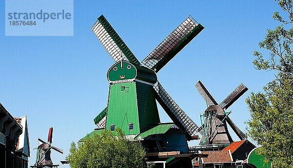 Mühlen in Holland  traditionelles und direktes Wahrzeichen des Landes