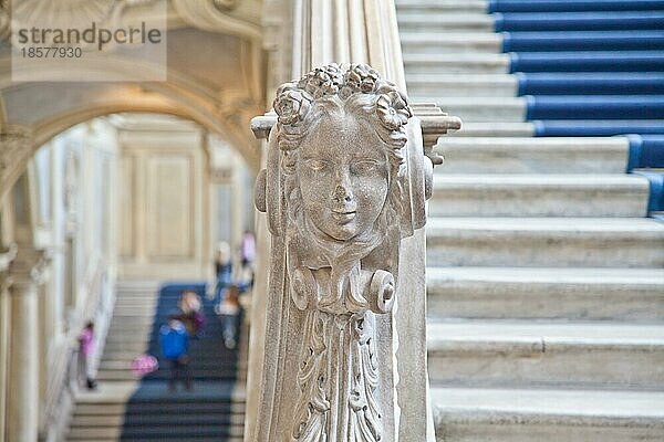 Italien Turin. Das Innere des Königspalastes Palazzo Madama