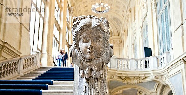 Italien Turin. Das Innere des Königspalastes Palazzo Madama