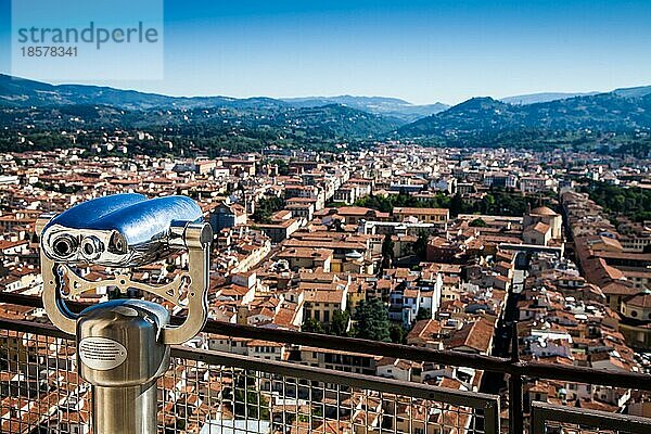 Panoramablick von der Spitze des Doms  Florenz