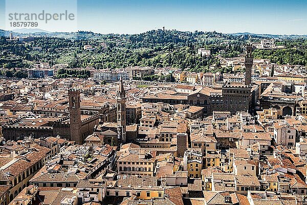 Panoramablick von der Spitze des Doms  Florenz
