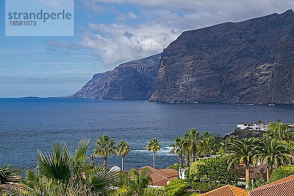 Acantilado de los Gigantes  Klippen  Steilküste von Los Gigantes  Teneriffa  Kanarische Inseln  Spanien  Europa