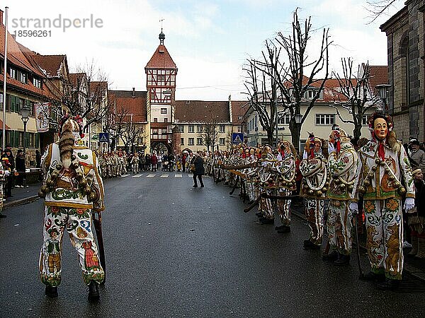 Fasnachtsumzug in Bräunlingen Schwarzwald-Baarkreis Bad. -Württ. BRD Stadthansel