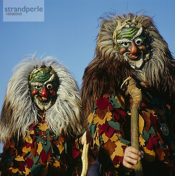 Schwäbisch-alemannische Fastnacht  Fasnet Maskenträger  Gestalten