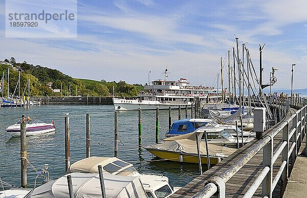 Anlegesteg am Bodensee  Bodenseeschifffahrt  Immenstaad  Anlegesteg für Schiffe