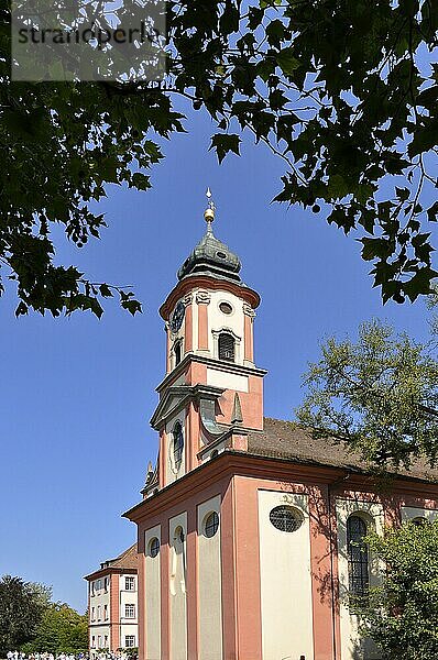 Am Bodensee  Insel Mainau  Schlosskirche innen