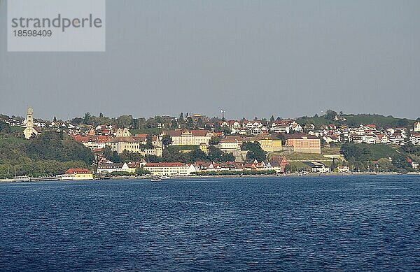 Am Bodensee  Meersburg von Langenargen aus gesehen