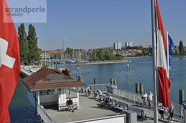 Am Bodensee  Immenstaad  Schiffsanlegesteg